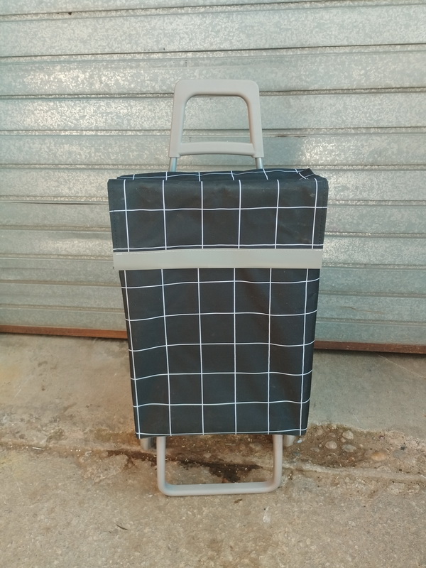 carro compra 2ruedas loneta cuad negro 75-94x40x22-30 1u